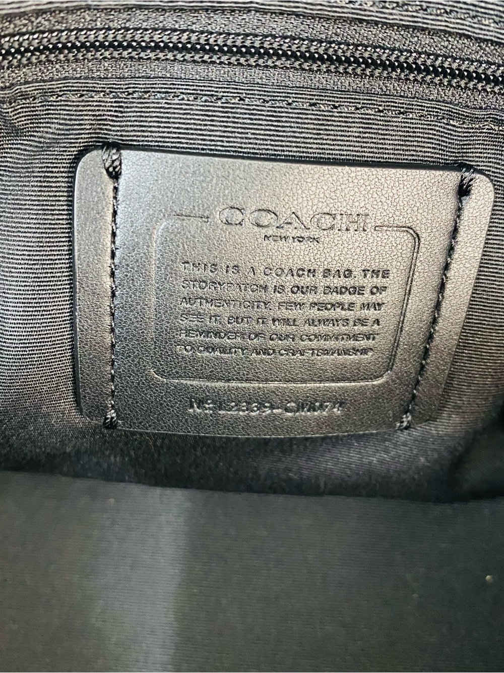 COACH Meadow Shoulder Bag Black Refined Pebble Leather Tote Silver HW CM074 - Picture 13 of 15